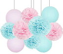 【中古】【輸入品 未使用】Gender Reveal Party Decorations Baby Shower Decorations Baby Blue Pink Tissue Paper Pom Pom Flowers Paper Lanterns for Birthday/Pink an