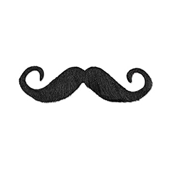 【中古】【輸入品・未使用】Beistle Handlebar Hairy'stache 5-Inch Black by Beistle [並行輸入品]