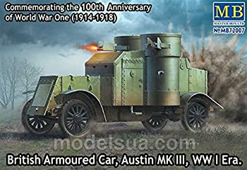 【中古】【輸入品・未使用】マスターボックス MSB72007 1/72 WWI イギリス軍 オースティンMk.III 装甲車 プラモデル【メーカー名】【メーカー型番】MAS72007【ブランド名】マスターボックス(Master Box)【商品説明】マスターボックス MSB72007 1/72 WWI イギリス軍 オースティンMk.III 装甲車 プラモデル当店では初期不良に限り、商品到着から7日間は返品を 受付けております。映像作品には日本語吹き替え、日本語字幕が無い場合があり、プレーヤーによっては再生できませんので予めご了承ください。こちらは当店海外ショップで一般の方から買取した未使用・品です。通関検査の為、開封されることがございますので予めご了承くださいませ。買取した為、中古扱いとしております。日本語の説明書は付属しておりませんので予めご了承くださいませ。また、輸入商品の為、コンセントの形状が違う、電圧による商品の不動作などは当店では出来かねます。他モールとの併売品の為、完売の際はご連絡致しますのでご了承ください。ご注文からお届けまで1、ご注文⇒ご注文は24時間受け付けております。2、注文確認⇒ご注文後、当店から注文確認メールを送信します。3、当店海外倉庫から当店日本倉庫を経由しお届けしますので10〜30営業日程度でのお届けとなります。4、入金確認⇒前払い決済をご選択の場合、ご入金確認後、配送手配を致します。5、日本国内倉庫到着後、検品し異常がなければ出荷⇒配送準備が整い次第、出荷致します。配送業者、追跡番号等の詳細をメール送信致します。6、日本国内倉庫到着⇒出荷後、1〜3日後に商品が到着します。　※離島、北海道、九州、沖縄は遅れる場合がございます。予めご了承下さい。お電話でのお問合せは少人数で運営の為受け付けておりませんので、メールにてお問合せお願い致します。営業時間　月〜金　10:00〜17:00初期不良以外でのお客様都合によるご注文後のキャンセル・返品はお受けしておりませんのでご了承下さい。