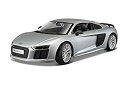 【輸入品・未使用】Audi R8 V10 Plus Silver 1/18 by Maisto 36213