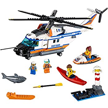 【中古】【輸入品・未使用】LEGO City Coast Guard Heavy-Duty Rescue Helicopter 60166 Building Kit ..