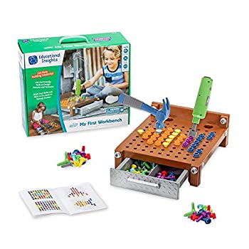 【中古】【輸入品・未使用】Educational Insights Design & Drill My First Workbench STEM学習サポート 3歳以上 (125個以上)【メーカー名】Educational Insights【メーカー型番】4170【ブランド名】エデュケーショナル インサイツ(Educational Insights)【商品説明】Educational Insights Design & Drill My First Workbench STEM学習サポート 3歳以上 (125個以上)当店では初期不良に限り、商品到着から7日間は返品を 受付けております。映像作品には日本語吹き替え、日本語字幕が無い場合があり、プレーヤーによっては再生できませんので予めご了承ください。こちらは当店海外ショップで一般の方から買取した未使用・品です。通関検査の為、開封されることがございますので予めご了承くださいませ。買取した為、中古扱いとしております。日本語の説明書は付属しておりませんので予めご了承くださいませ。また、輸入商品の為、コンセントの形状が違う、電圧による商品の不動作などは当店では出来かねます。他モールとの併売品の為、完売の際はご連絡致しますのでご了承ください。ご注文からお届けまで1、ご注文⇒ご注文は24時間受け付けております。2、注文確認⇒ご注文後、当店から注文確認メールを送信します。3、当店海外倉庫から当店日本倉庫を経由しお届けしますので10〜30営業日程度でのお届けとなります。4、入金確認⇒前払い決済をご選択の場合、ご入金確認後、配送手配を致します。5、日本国内倉庫到着後、検品し異常がなければ出荷⇒配送準備が整い次第、出荷致します。配送業者、追跡番号等の詳細をメール送信致します。6、日本国内倉庫到着⇒出荷後、1〜3日後に商品が到着します。　※離島、北海道、九州、沖縄は遅れる場合がございます。予めご了承下さい。お電話でのお問合せは少人数で運営の為受け付けておりませんので、メールにてお問合せお願い致します。営業時間　月〜金　10:00〜17:00初期不良以外でのお客様都合によるご注文後のキャンセル・返品はお受けしておりませんのでご了承下さい。