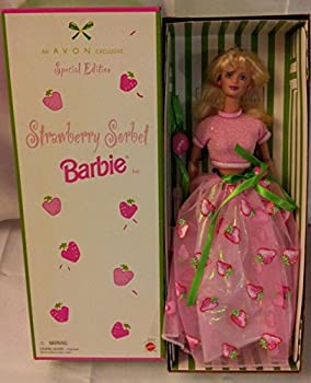 yÁzyAiEgpzAvon Exclusive Special Edition Strawberry Sorbet Barbie 1998 by Barbie