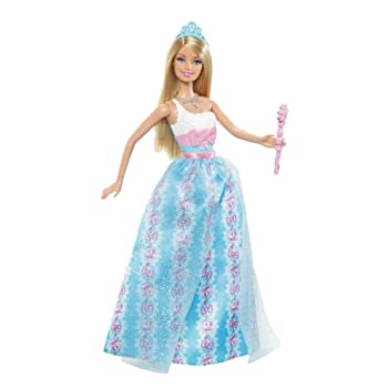 yÁzyAiEgpzBarbie Princess Barbie Blue Dress Doll - 2012 Version