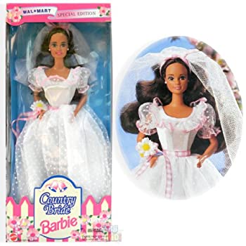 【中古】【輸入品・未使用】Barbie Country Bride Doll (Brunette) Wal Mart Special Edition (1994) b..