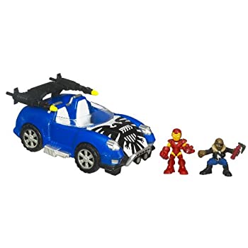 【中古】【輸入品・未使用】Marvel Superhero Squad Battle Vehicle - Hover Car With Iron Man And Nick Fury