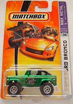 【中古】【輸入品 未使用】Mattel Matchbox 2007 MBX Metal 1:64 Scale Die Cast Car 58 - Metallic Green 55th Anniversary 4x4 SUV 1972 Ford Bronco