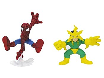 【中古】【輸入品・未使用】Marvel Super Hero Squad Action Figure 2-Pack - Spider-Man and Electro Action Figures