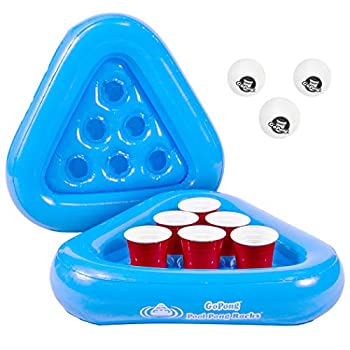 【中古】【輸入品・未使用】Go Pong Pool Pong Rack Floating Beer Pong Set　フローティング　ビアポン　セット 2ラフト 3ボール付き..