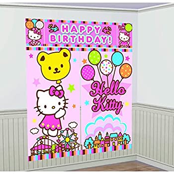 【中古】【輸入品・未使用】Hello Kitty Balloon Dreams Scene Setter Decoration Set ハローキティバルーンドリームシーンセッターデコレーションセット♪ハロウィン♪クリ