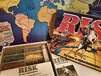 yÁzyAiEgpzRisk 1998 Board Game With Army shaped Pieces by Parker Brothers