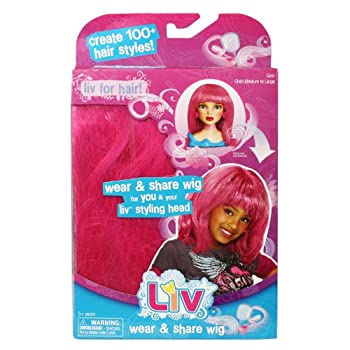 【中古】【輸入品・未使用】Liv Doll Wear And Share Wig Pink With Mylar by Spin Master [並行輸入品]