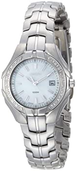 【中古】【輸入品・未使用】Seiko Women's SXDB69 Silver-Tone White Mother Of Pearl Dial 22 Diamonds Watch【並行輸入】