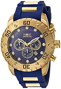 【中古】【輸入品・未使用】Invicta メンズ プロダイバー スキューバ 50mm ゴールドトーン ステンレス..