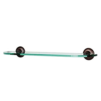 šۡ͢ʡ̤ѡAlno A8250-18-DKBRZ Sierra Glass Bathroom Shelf