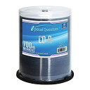 【中古】【輸入品・未使用】光学式Quantum 52?x CD - RホワイトThermal印刷可能メディア100パック