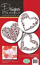 【中古】【輸入品・未使用】Designer Stencils C202 Swirl Valentine Heart Cookie Stencils Beige/Semi-Transparent by Designer Stencils