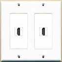 【中古】【輸入品・未使用】RiteAV - 2ポートHDMI - デュアルギャングウォールプレート