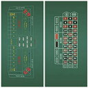 【中古】【輸入品・未使用】Craps & Roulette 2-Sided Casino Felt Layout