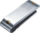 【中古】【輸入品・未使用】VisolメンズAndromedaステンレススチールとゴールドメッキアクセントお金クリップ カラー: シルバー(4)