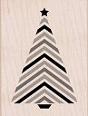 【中古】【輸入品・未使用】Hero Artsストライプツリーwith Star Woodblockスタンプ