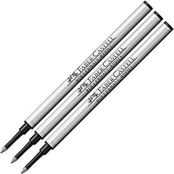 【中古】【輸入品・未使用】Faber-Castell セラミックローラーボール詰め替え ブラック 3個