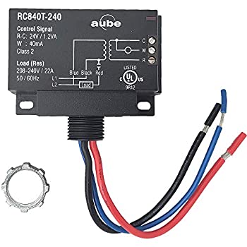 yÁzyAiEgpzAube RC840T-240 On/Off Switching Electric Heating Relay with Built-in 24 V Transformer by Aube Technologies