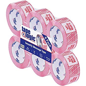 【中古】【輸入品・未使用】Tape Logic T902ST016PK Security Tape Legend Tamper Evident 110 yds Length x 2 Width 2.5 mil Thick Red on White (Case of 6) by Tape Logi