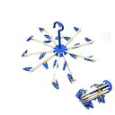 【中古】【輸入品 未使用】ラウンド折りたたみランドリー乾燥Clothes Hanger with 20クリップOctopus Clothespins