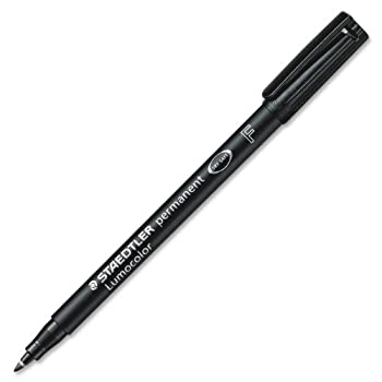 【中古】【輸入品 未使用】Staedtler Lumocolor Fine Point Permanent Marker - Fine Marker Point Type - Black Ink - Black Barrel - 10 pens/ Box by Lumocolor