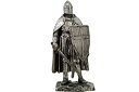 【中古】【輸入品・未使用】クルセイダー騎士像 シルバー仕上げ コールドキャスト樹脂像 7インチ (8711)