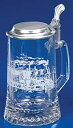【中古】【輸入品・未使用】Railroad Train Etched German Glass Beer Stein