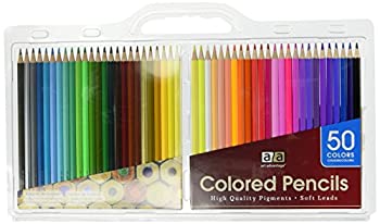 【中古】【輸入品 未使用】Art Advantage Soft Lead Colored Pencils with Plastic Carrying Case Set of 50 by Art Advantage