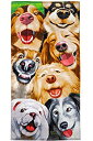 yÁzyAiEgpzDogs Selfie Cotton Beach Towel