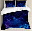 【中古】【輸入品・未使用】スカイ羽毛布団カバーセットby Ambesonne、スペース図Night Time Universe Stars and Nebulas遠隔パーツのGalaxy、装飾寝具セットwithピロー、パ