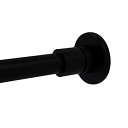 【中古】【輸入品 未使用】Allied Brass 1099-BKM Shower Curtain Escutcheon Matte Black by Allied Brass