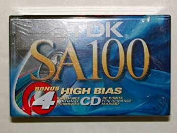 【中古】【輸入品・未使用】TDK sa100???4?100-minute高バイアスIECII /タイプII空白オーディオカセット( 4?-パック)