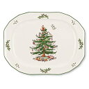 【中古】【輸入品・未使用】Spode Christmas Tree Sculpted Octagonal Platter 14-Inch by Spode