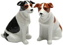 【中古】【輸入品・未使用】Cosmos Gifts セラミックジャックラッセル 塩コショウセット 3-3/8インチ