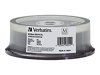 【中古】【輸入品・未使用】Verbatim M-Disc - 25 x BD-R DL - 50 GB 6x - spindle