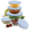 【中古】【輸入品・未使用】Norpro 10-Piece Nesting Glass Mixing/Storage Bowls with Lids by Norpro