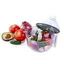 【中古】【輸入品 未使用】Salsa Maker Food Chopper Mixer and Blender - Salsa Master Manual Food Processor by SCC