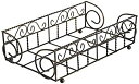 【中古】【輸入品・未使用】Boston International Guest Towel Caddy Garden Gate Design in Antique Brass by Boston International