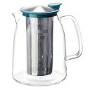 【中古】【輸入品・未使用】FORLIFE 817-TRQ Mist Iced Tea Jug with Basket Infuser 68 oz. Turquo...