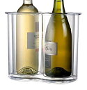 【中古】【輸入品・未使用】Prodyne Twin-Chill 2 Bottle Icelesss Wine Cooler Clear by Prodyne