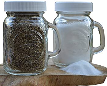 【中古】【輸入品 未使用】Golden Harvest Ball Mason Jar Glass Salt and Pepper Shakers (Clear Set of 2) by Golden Harvest