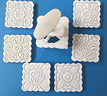 šۡ͢ʡ̤ѡGiftshop12 Moon Cake Mold Traditional White Square Cookie Cutter Mold Extra Large 150-185g by Giftshop12