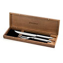 【中古】【輸入品・未使用】Wusthof 9711-3 ステンレス彫刻セット 2ピース シルバー