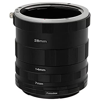 【中古】【輸入品・未使用】Fotodiox Canon EOS Macro Extension Tube Set Kit for Extreme Close-up fits Canon EOS 1d1dsMark II III IV 5D Mark II 7D 10D 20D 30D 40D 5