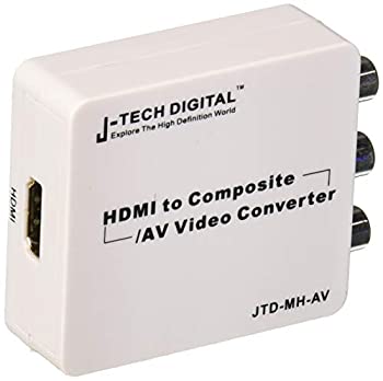 【中古】【輸入品・未使用】J-Tech Digital JTD-MH-AV Mini HDMI - コンポジットAV CVBS R/L HD ビデオコンバーター